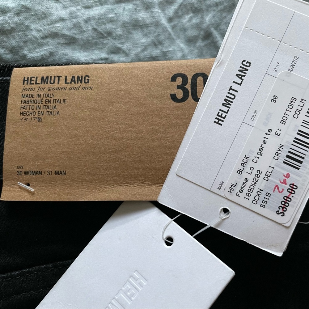 NWT Helmut Lang jeans 30 (mens 31) - Picture 5 of 5